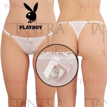 Colaless string de tul labrado con puntilla angosta blanca